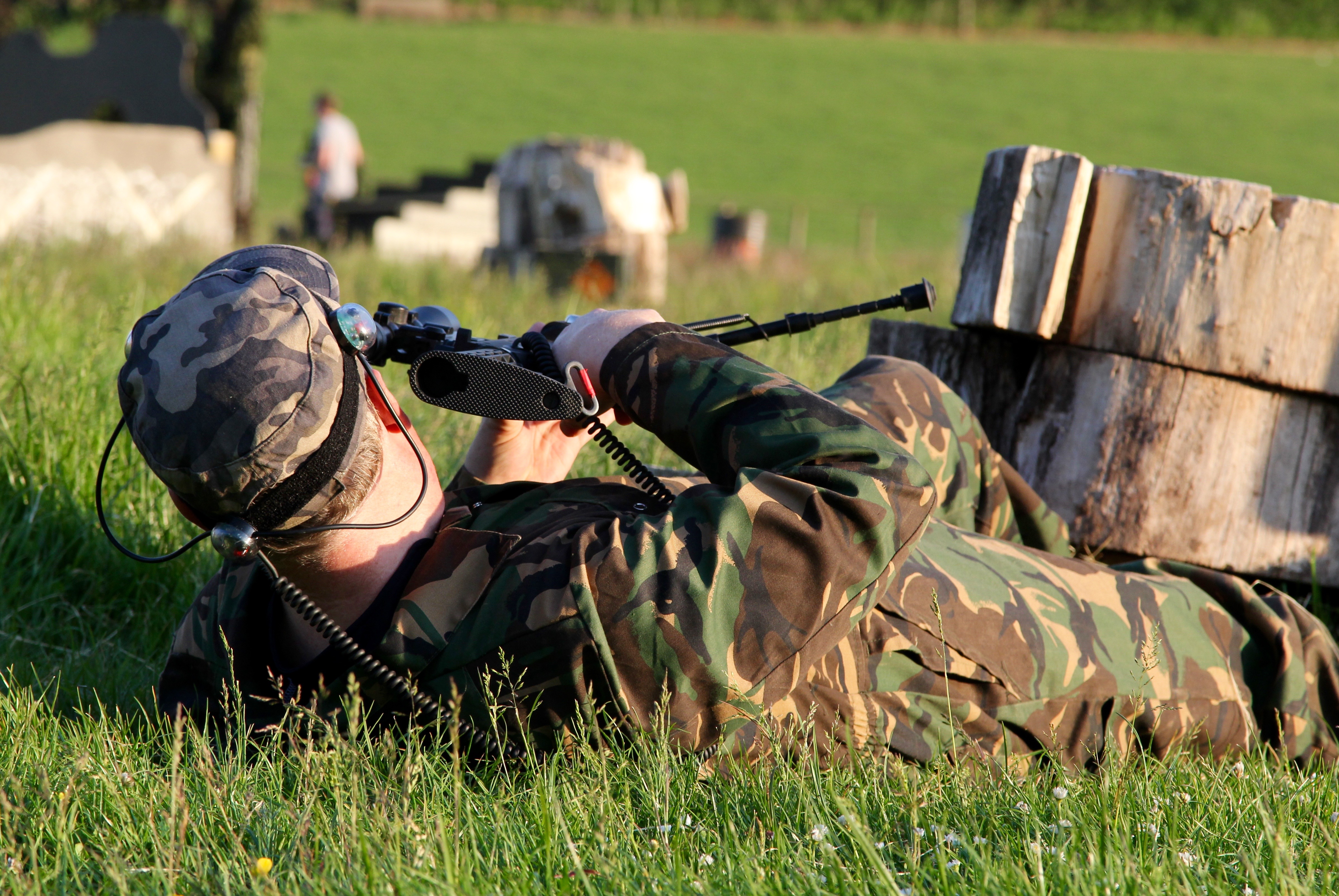 player-getting-ready-to-fire-during-laser-combat-game